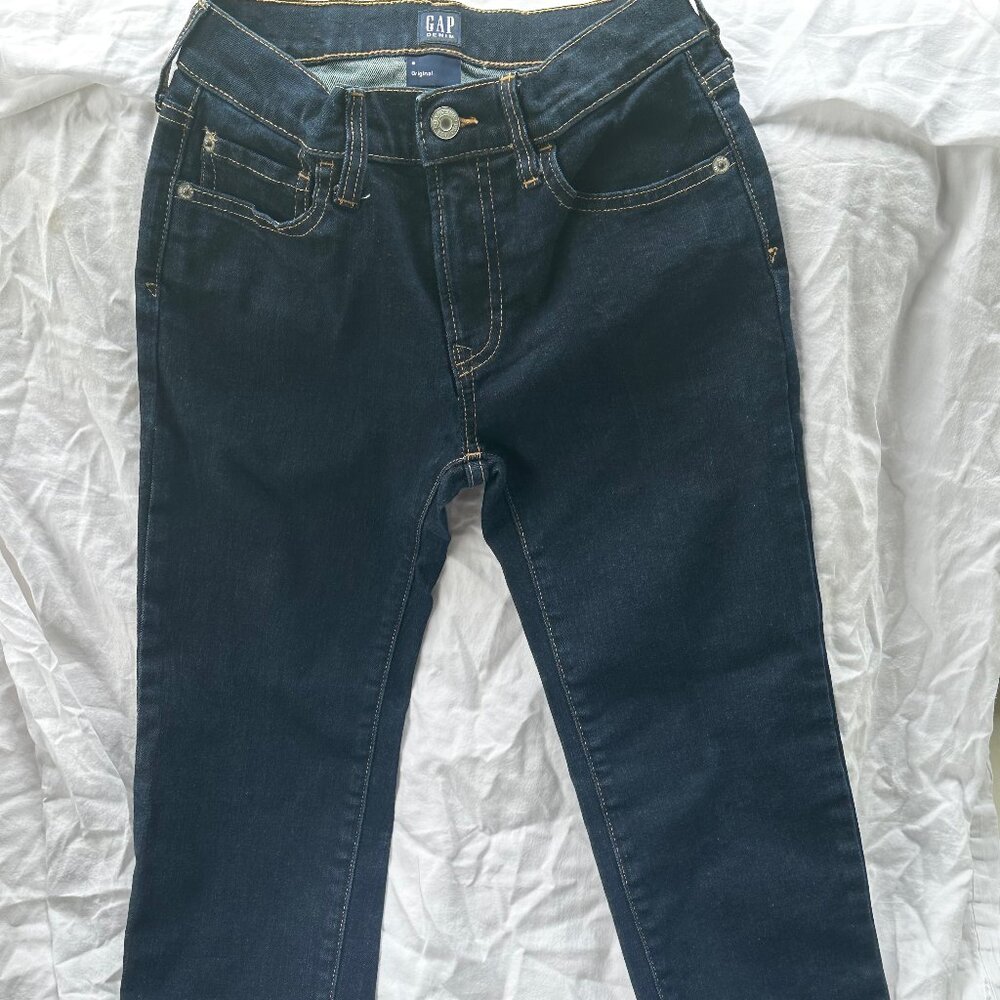Gap Kids Dark Wash Jeans Original Straight - Boys Size 8